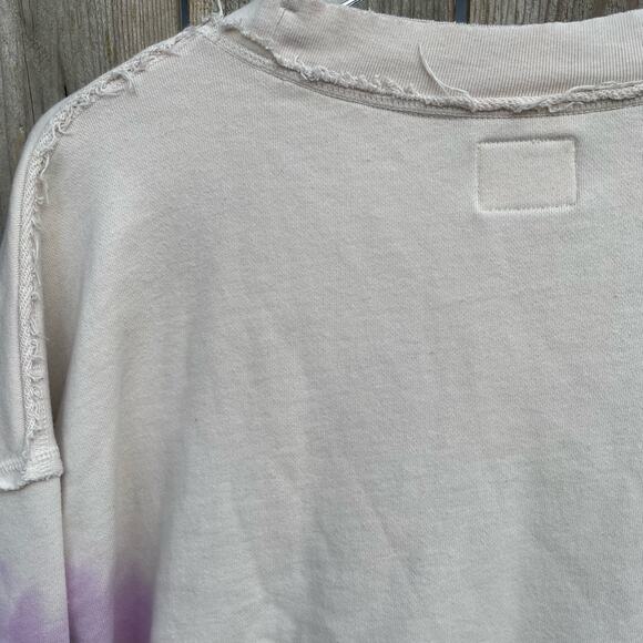 Free People Movement Metti Tie Dye Sweatshirt Oversized Ombre Purple Size Small - Picture 7 of 12